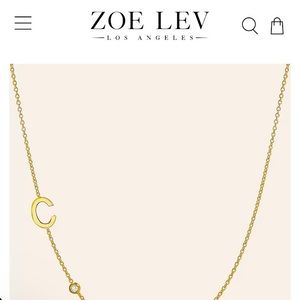 Zoe Lev 20 in necklace letter “C”